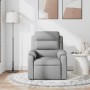 Sillón reclinable de masaje de tela gris claro en Sillones | Comprar online en Foru.es