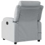 Sillón reclinable de masaje de tela gris claro en Sillones | Comprar online en Foru.es