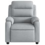 Sillón reclinable de masaje de tela gris claro en Sillones | Comprar online en Foru.es