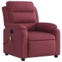 Sillón de masaje reclinable de tela color vino tinto en Sillones | Comprar online en Foru.es