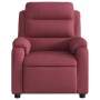 Sillón de masaje reclinable de tela color vino tinto en Sillones | Comprar online en Foru.es