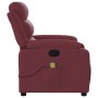 Sillón de masaje reclinable de tela color vino tinto en Sillones | Comprar online en Foru.es