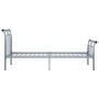 Estructura de cama de metal gris 100x200 cm de vidaXL, Camas y somieres - Ref: Foro24-325035, Precio: 76,45 €, Descuento: %