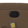 Sillón reclinable con masaje de tela marrón en Sillones | Comprar online en Foru.es