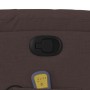 Sillón de masaje reclinable de tela marrón oscuro en Sillones | Comprar online en Foru.es