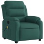 Sillón de masaje reclinable de tela verde oscuro en Sillones | Comprar online en Foru.es