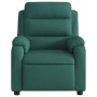 Sillón de masaje reclinable de tela verde oscuro en Sillones | Comprar online en Foru.es