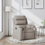 Sillón de masaje reclinable de tela gris taupé en Sillones | Comprar online en Foru.es