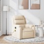 Sillón de masaje reclinable de tela crema en Sillones | Comprar online en Foru.es