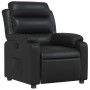 Sillón reclinable de cuero sintético negro en Sillones | Comprar online en Foru.es