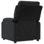 Sillón reclinable de cuero sintético negro en Sillones | Comprar online en Foru.es