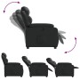 Sillón reclinable de cuero sintético negro en Sillones | Comprar online en Foru.es
