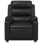 Sillón reclinable de cuero sintético negro en Sillones | Comprar online en Foru.es