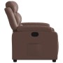 Sillón reclinable de cuero sintético marrón en Sillones | Comprar online en Foru.es