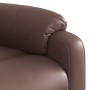 Sillón reclinable de cuero sintético marrón en Sillones | Comprar online en Foru.es