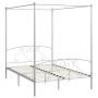 Estructura de cama con dosel metal blanco 140x200 cm de vidaXL, Camas y somieres - Ref: Foro24-284429, Precio: 232,61 €, Desc...