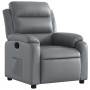 Sillón reclinable de cuero sintético gris en Sillones | Comprar online en Foru.es