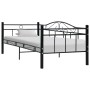 Estructura de cama de metal negro 90x200 cm de vidaXL, Camas y somieres - Ref: Foro24-286135, Precio: 146,86 €, Descuento: %