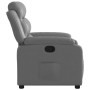Sillón reclinable de cuero sintético gris en Sillones | Comprar online en Foru.es