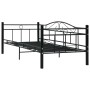 Estructura de cama de metal negro 90x200 cm de vidaXL, Camas y somieres - Ref: Foro24-286135, Precio: 146,86 €, Descuento: %