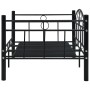Estructura de cama de metal negro 90x200 cm de vidaXL, Camas y somieres - Ref: Foro24-286135, Precio: 146,86 €, Descuento: %