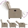 Sillón reclinable de cuero sintético color capuchino en Sillones | Comprar online en Foru.es