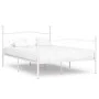 Bed frame with white metal slatted base 140x200 cm by vidaXL, Beds and slatted bases - Ref: Foro24-284450, Price: 166,44 €, D...