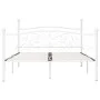 Bed frame with white metal slatted base 140x200 cm by vidaXL, Beds and slatted bases - Ref: Foro24-284450, Price: 166,44 €, D...