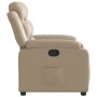 Sillón reclinable de cuero sintético color capuchino en Sillones | Comprar online en Foru.es