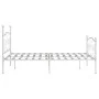 Bed frame with white metal slatted base 140x200 cm by vidaXL, Beds and slatted bases - Ref: Foro24-284450, Price: 166,44 €, D...