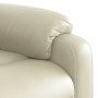Sillón reclinable de masaje cuero sintético crema en Sillones | Comprar online en Foru.es