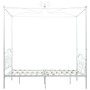 Estructura de cama con dosel metal blanco 120x200 cm de vidaXL, Camas y somieres - Ref: Foro24-284470, Precio: 237,50 €, Desc...