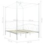 Estructura de cama con dosel metal blanco 120x200 cm de vidaXL, Camas y somieres - Ref: Foro24-284470, Precio: 237,50 €, Desc...
