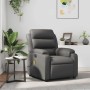 Sillón de masaje reclinable cuero sintético gris en Sillones | Comprar online en Foru.es