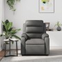 Sillón de masaje reclinable cuero sintético gris en Sillones | Comprar online en Foru.es