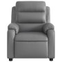 Sillón de masaje reclinable cuero sintético gris en Sillones | Comprar online en Foru.es