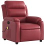Sillón de masaje reclinable cuero sintético rojo tinto en Sillones | Comprar online en Foru.es