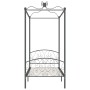 Estructura de cama con dosel metal gris 90x200 cm de vidaXL, Camas y somieres - Ref: Foro24-284480, Precio: 116,83 €, Descuen...