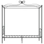 Estructura de cama con dosel metal gris 90x200 cm de vidaXL, Camas y somieres - Ref: Foro24-284480, Precio: 116,83 €, Descuen...