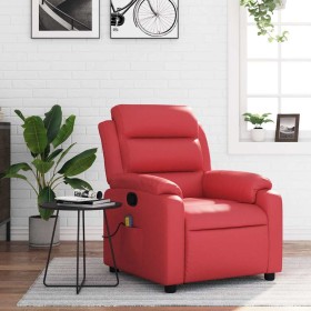 Sillón de masaje reclinable cuero sintético rojo en Sillones | Comprar online en Foru.es