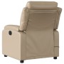 Sillón de masaje reclinable cuero sintético color capuchino en Sillones | Comprar online en Foru.es