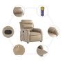 Sillón de masaje reclinable cuero sintético color capuchino en Sillones | Comprar online en Foru.es