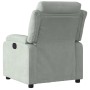 Sillón reclinable de terciopelo gris claro en Sillones | Comprar online en Foru.es