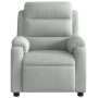 Sillón reclinable de terciopelo gris claro en Sillones | Comprar online en Foru.es