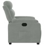 Sillón reclinable de terciopelo gris claro en Sillones | Comprar online en Foru.es