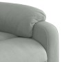 Sillón reclinable de terciopelo gris claro en Sillones | Comprar online en Foru.es