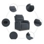 Sillón reclinable de terciopelo gris oscuro en Sillones | Comprar online en Foru.es