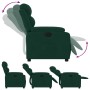 Sillón reclinable de terciopelo verde oscuro en Sillones | Comprar online en Foru.es