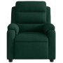 Sillón reclinable de terciopelo verde oscuro en Sillones | Comprar online en Foru.es