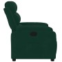 Sillón reclinable de terciopelo verde oscuro en Sillones | Comprar online en Foru.es